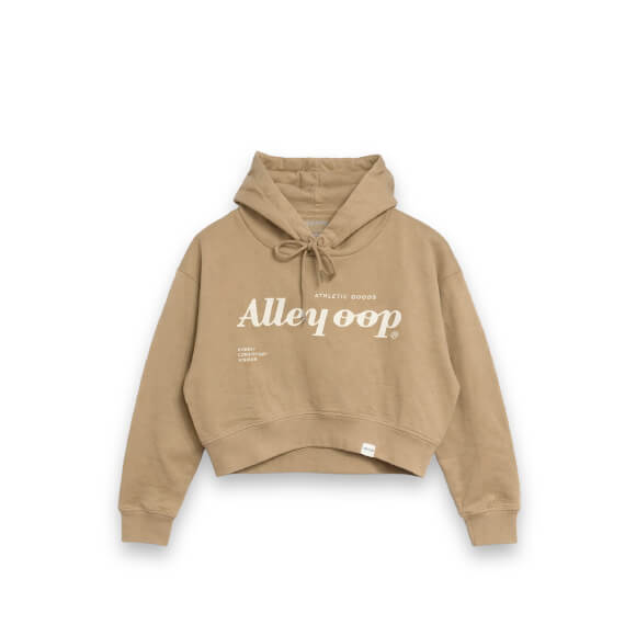 Script Crop Hoodie