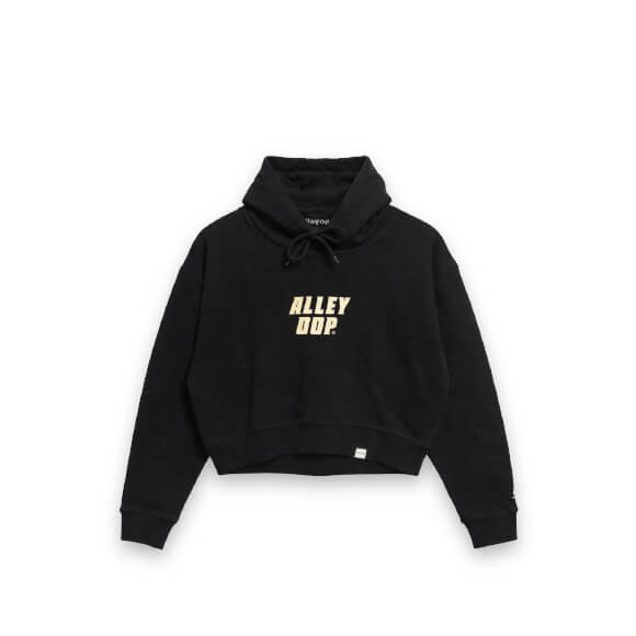 Bold Logo Crop Hoodie